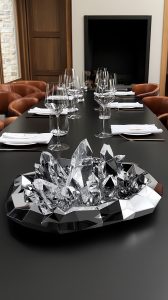 ArtAlpine Light Sculpture Tegernsee, placed on a dining table