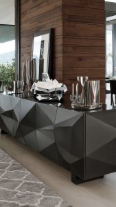 ArtAlpine Light Sculpture Garmisch on a lowpoly designer sideboard